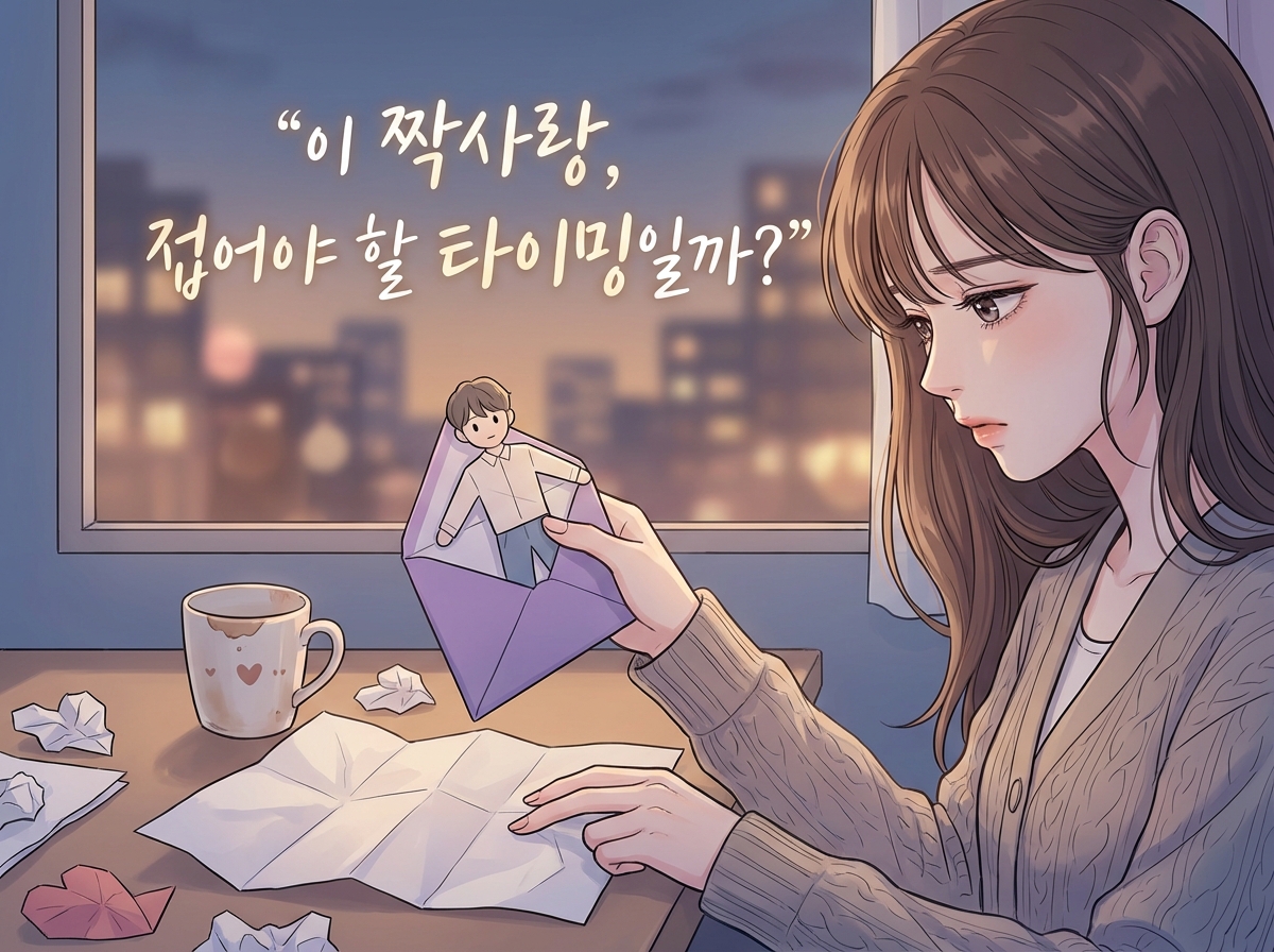 이 짝사랑, 접어야 할 타이밍일까?