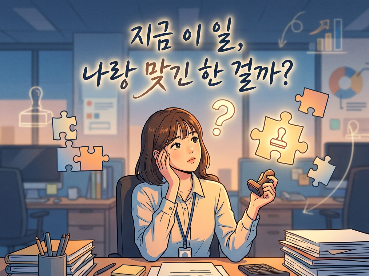 지금 이 일, 나랑 맞긴 한 걸까?