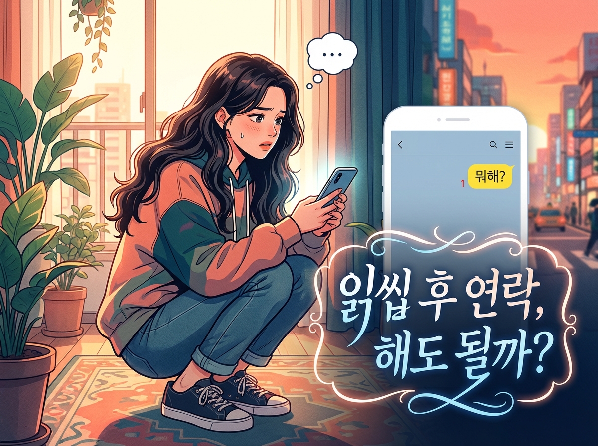 읽씹 후 연락, 해도 될까?