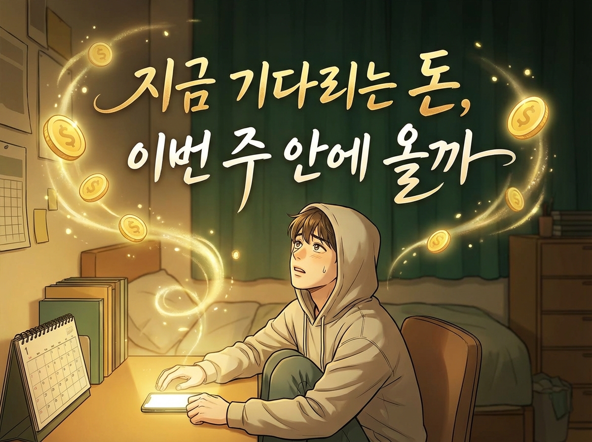 지금 기다리는 돈, 이번 주 안에 올까