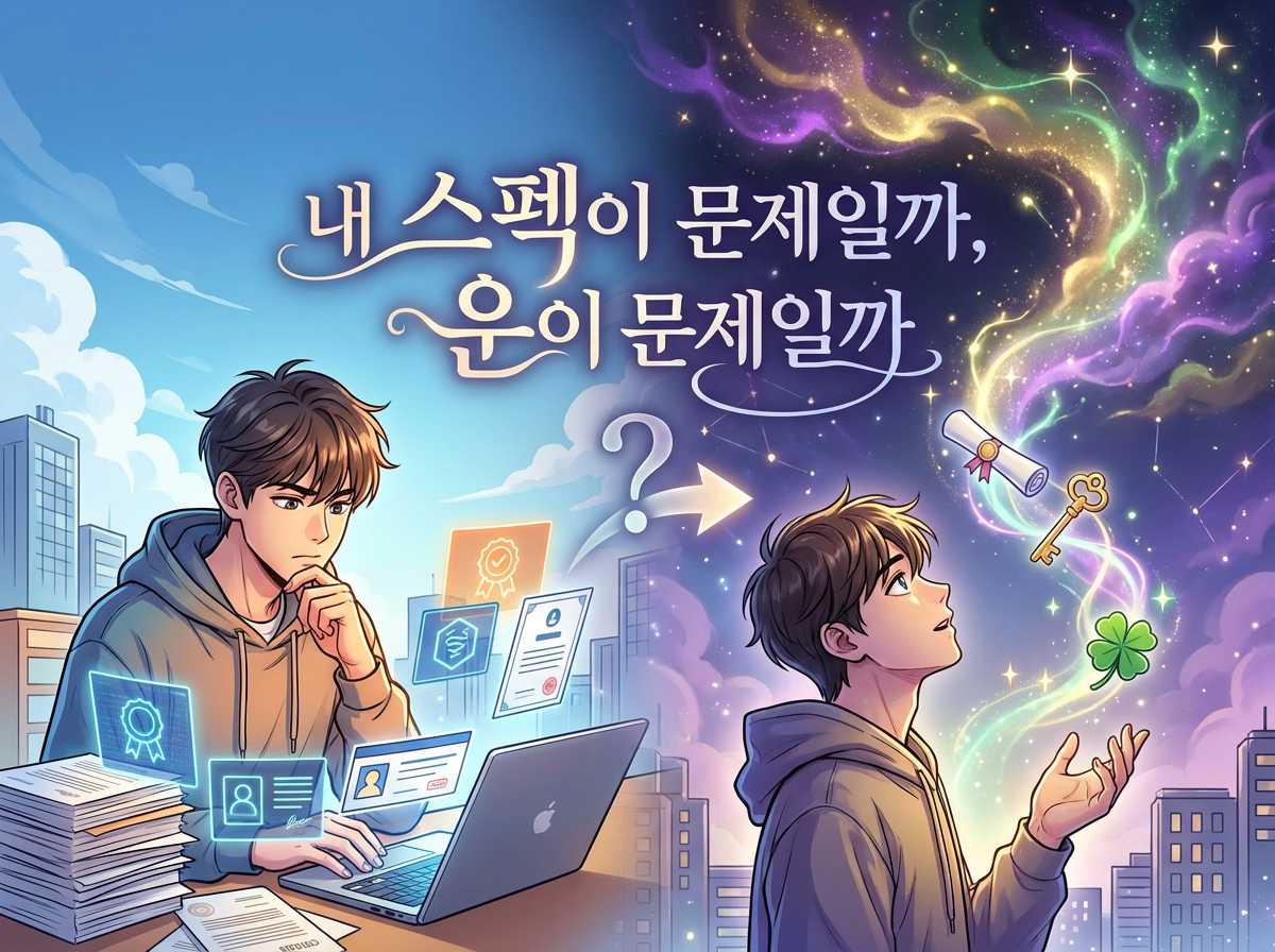 내 스펙이 문제일까, 운이 문제일까